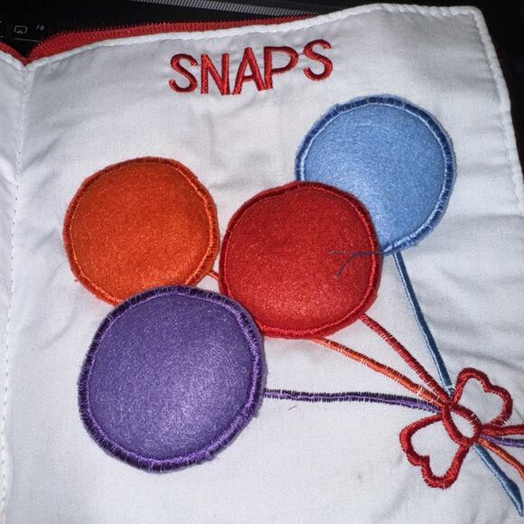 Vintage Pockets of Learning Fabric Cloth Baby Toddler Activity My Quiet Book - Picture 8 of 13